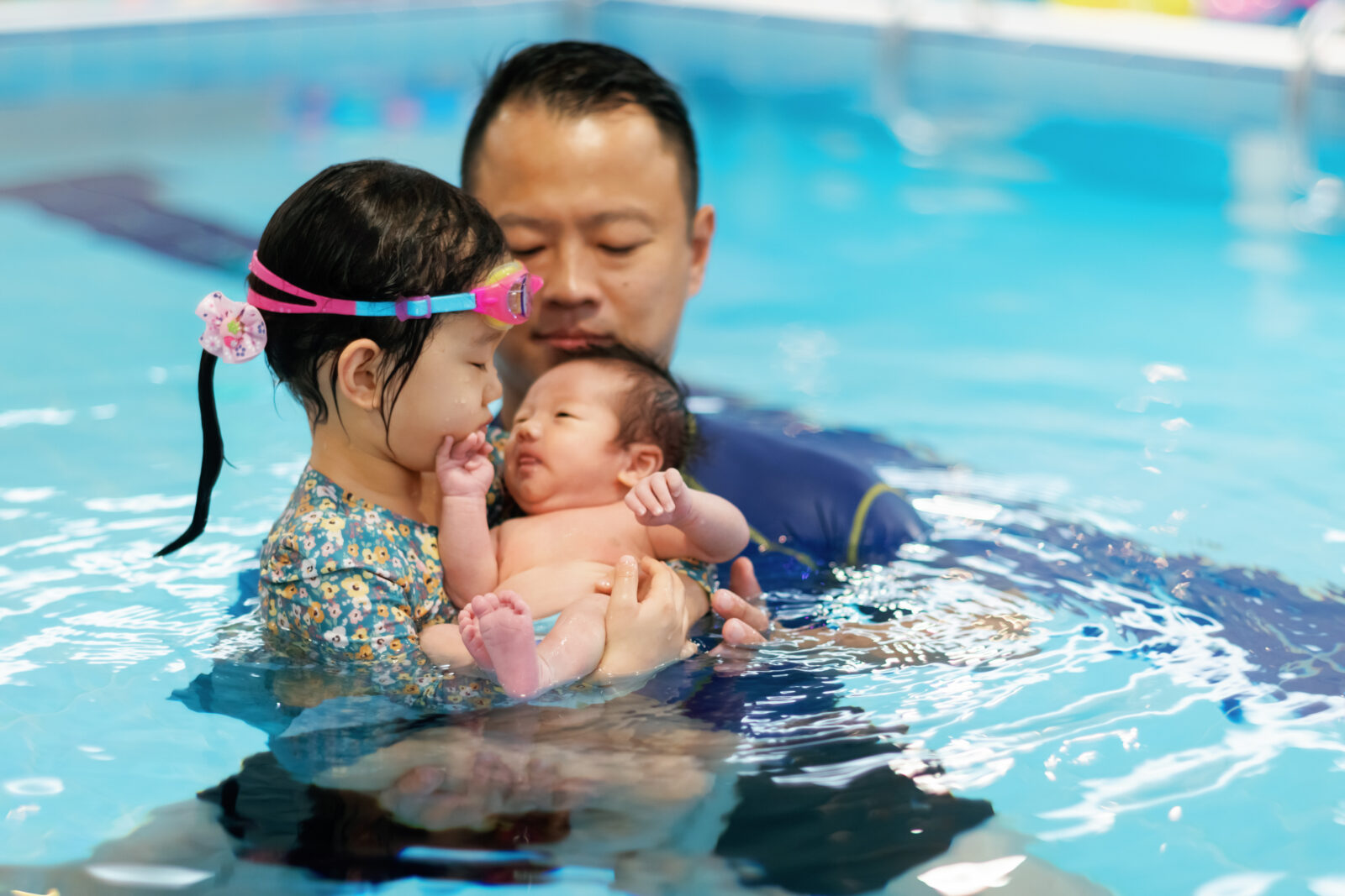 玩動靜_親子游泳